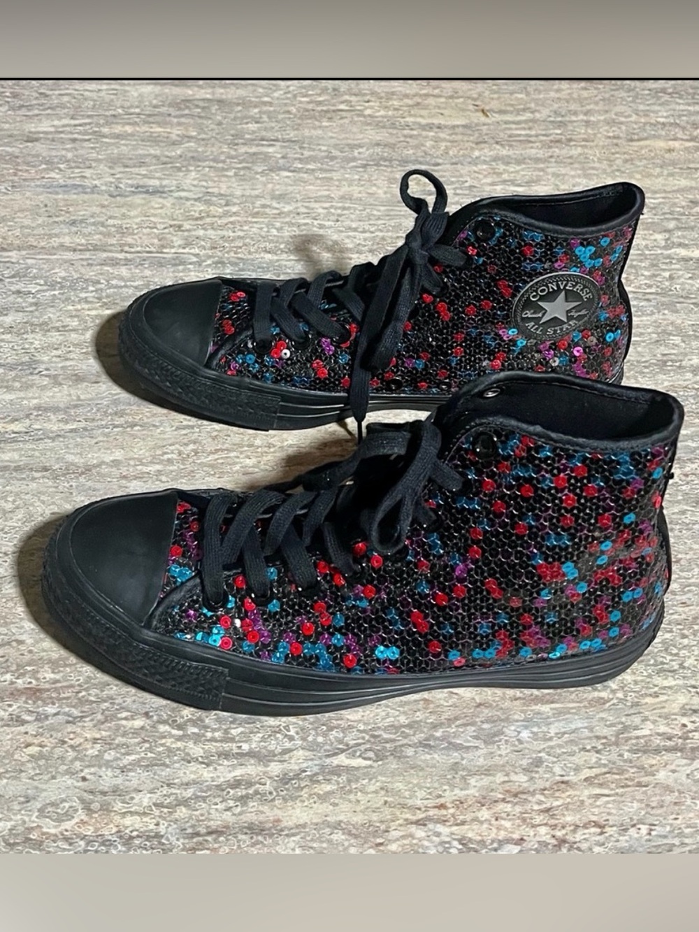 Converse All Star Chuck Taylor sequins high top sneakers